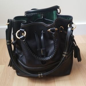 Dooney&Bourke Black Florentine Buckley Bucket Bag